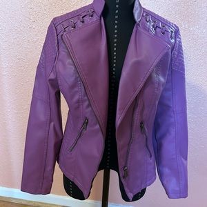 Purple Moto Style Jacket -Never Worn